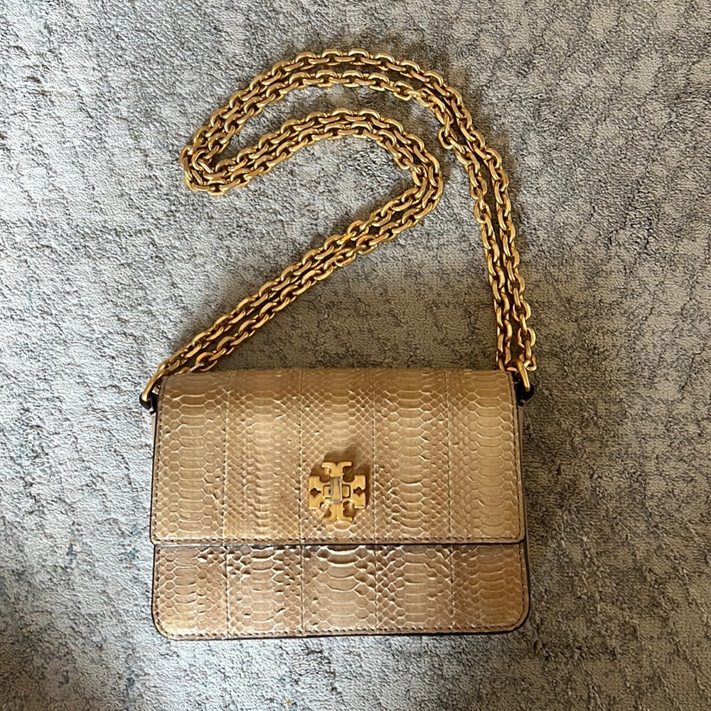 Gold Snakeskin Tory Burch Purse